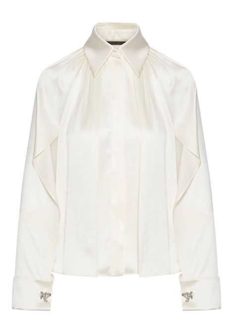 White Salice pleated-detail shirt MaxMara Pianoforte - women MAXMARA PIANOFORTE | 2511111014600014